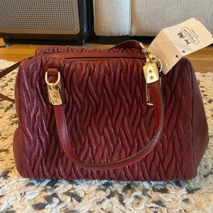 NWT red satchel bag from Coach Outlet